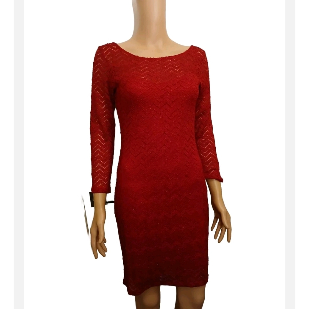 Jump apparel by Wendye Chaitin Dress Burdeos Knee-length Size 5/6 Used